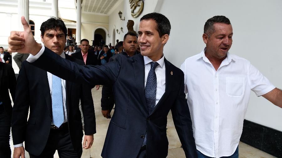 Nomeações fazem parte de cruzada de Guaidó iniciada em janeiro pelo Parlamento contra Maduro - Federico Parra/AFP