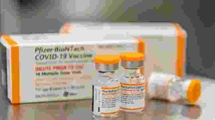 Vacina da Pfizer contra covid-19 para crianças tem tampa do frasco laranja  - Divulgação/Pfizer - Divulgação/Pfizer
