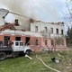 12.May.2022 - A school building was attacked in Novhorod-Siversky in the Chernihiv region in northern Ukraine - Reproduction/Facebook/StratcomCentreUA