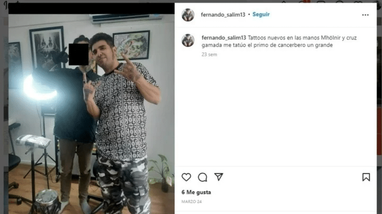 Posted by Fernando Andrés Sabag Montiel - Reproduction/Clarin - Reproduction/Clarin