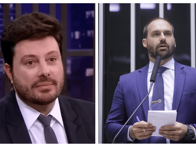 Danilo Gentili explode com hipocrisia do filho de Bolsonaro e