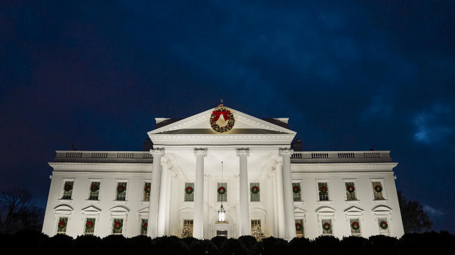 Vista externa da Casa Branca