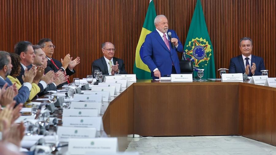 Lula reuniu seus ministros no quinto dia de governo e recebeu relatório da Defesa sobre acampamentos golpistas - Ricardo Stuckert