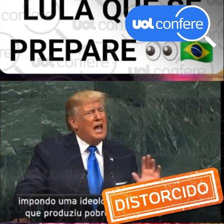 20.jul.2023 - Declaração de Donald Trump foi quando ele ainda era presidente dos Estados Unidos, em 2017