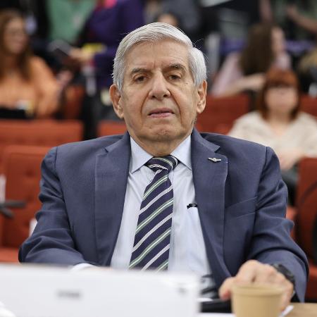O ex-ministro general Augusto Heleno, em sessão de interrogatórios no STF O ex-ministro general Augusto Heleno, em sessão de interrogatórios no STF