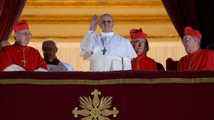O papa Francisco foi eleito em 2013, após a súbita renúncia de Bento 16 - Getty Images