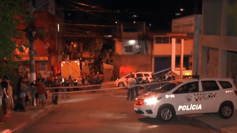 Chacina em bar no Capão Redondo, em São Paulo, deixou três mortos  - Reprodução/TV Globo