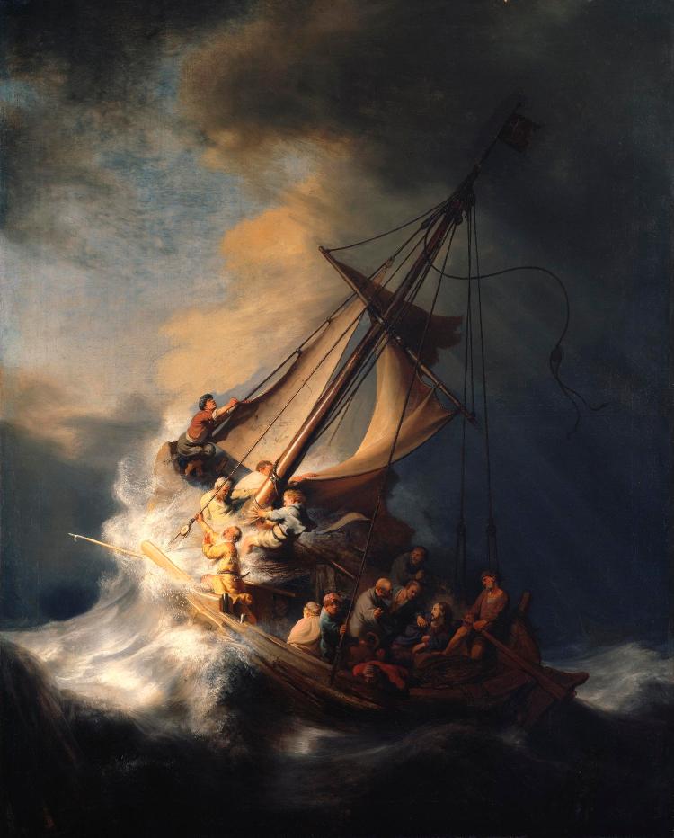 Tempestade no Mar da Galileia - Rembrandt - Domínio público/ www.gardnermuseum.org - Domínio público/ www.gardnermuseum.org