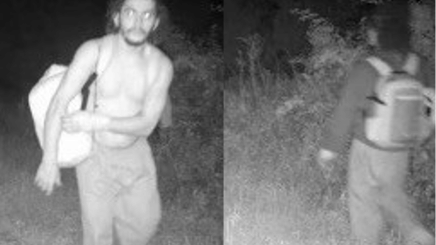 Novas imagens mostram Danilo Cavalcante na noite de segunda-feira (4) em uma região de mata em Chester, na Pensilvânia 