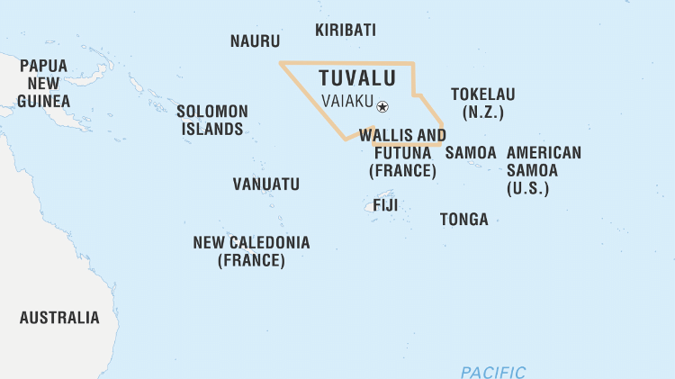 Mapa de Tuvalu