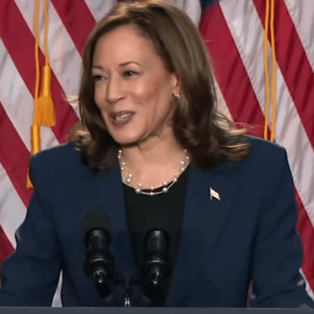 23.jul.24 - Kamala Harris faz primeiro comício de campanha em Milwaukee, Wisconsin