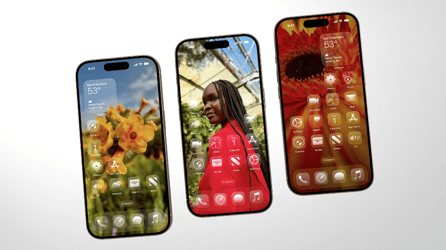 WWDC 2025 - novo visual do iPhone com o iOS 26 - Reprodução