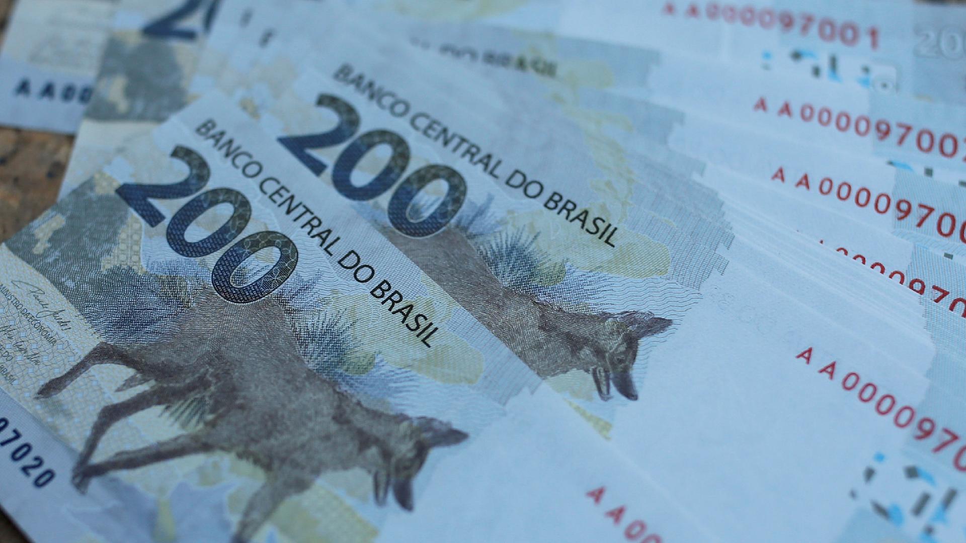 Notas de 200 reais retratadas em Brasília, 2 de setembro de 2020. REUTERS/Adriano Machado - undefined