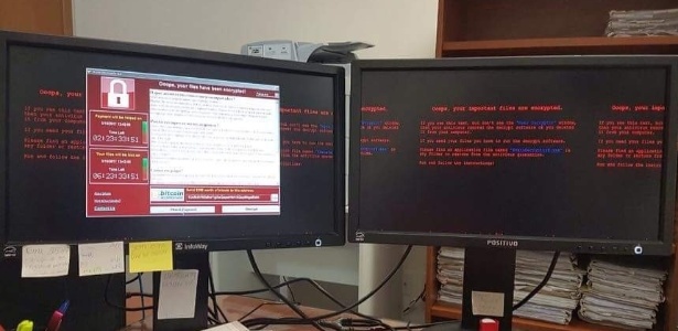 No Brasil, computadores do Tribunal de Justiça de São Paulo foram infectados no ataque - Reprodução