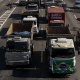 21.mai.2018 - Protesto de caminhoneiros contra aumento dos combustíveis, em São Paulo - Miguel Schincariol/AFP Photo