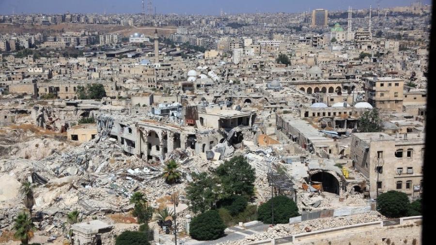 Vista área de Aleppo - Getty Images