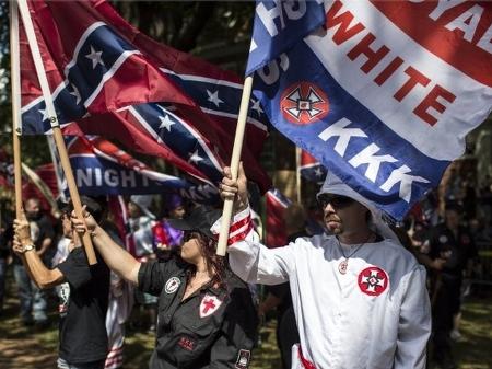 David Duke foi um dos organizadores da marcha em defesa da supremacia branca em Charlottesville no ano passado - Chet Strange/Getty Images