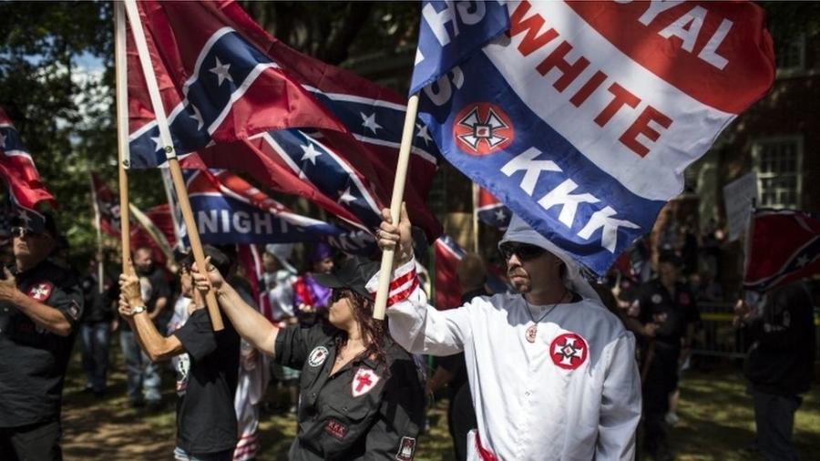 David Duke foi um dos organizadores da marcha em defesa da supremacia branca em Charlottesville no ano passado - Chet Strange/Getty Images