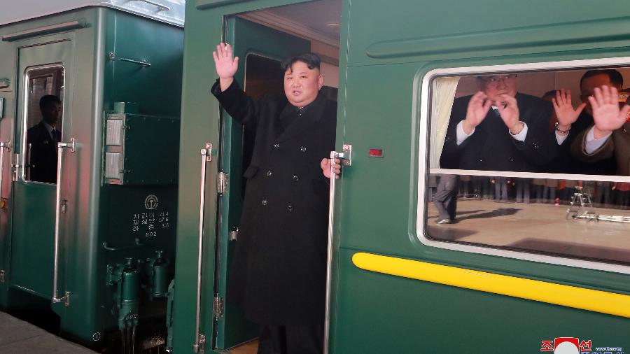 O líder norte-coreano Kim Jong Un, que se encontra com o presidente dos EUA, Donald Trump, esta semana - Divulgação