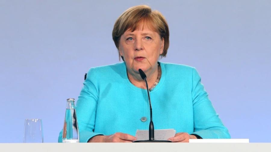 3.jun.2020 - A chanceler da Alemanha, Angela Merkel, anuncia pacote de estímulos para minimizar efeitos da crise causada pelo novo coronavírus - Mika Schmidt-Pool/Getty Images