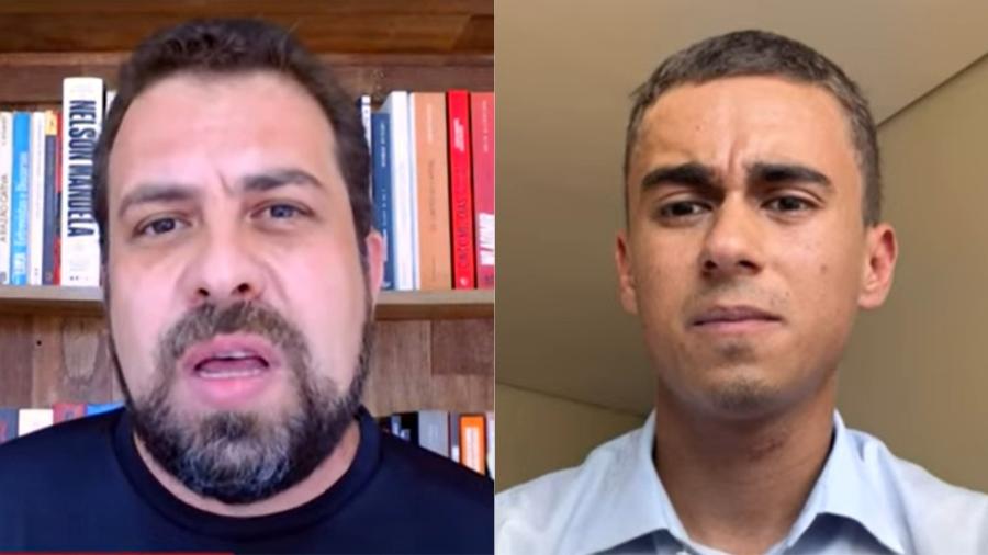 Os deputados federais Guilherme Boulos (PSOL/SP) e Nikolas Ferreira (PL/MG) - Reprodução/CNN