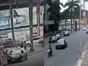 Vídeo mostra momento em que idoso leva 'voadora' antes de morrer em Santos