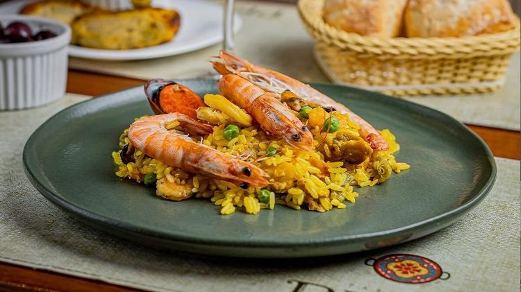 A Paella del Pepe, carro-chefe do restaurante, é uma receita tradicional de família