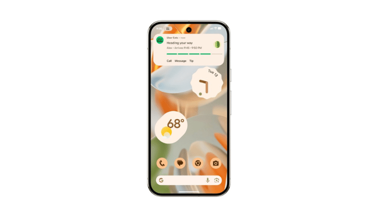 Notificação de delivery de comida na tela do celular