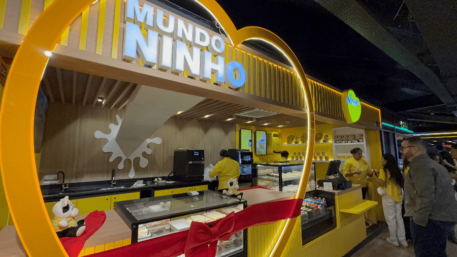 Loja 'Mundo Ninho', da Nestlé, no aeroporto de Guarulhos Loja 'Mundo Ninho', da Nestlé, no aeroporto de Guarulhos