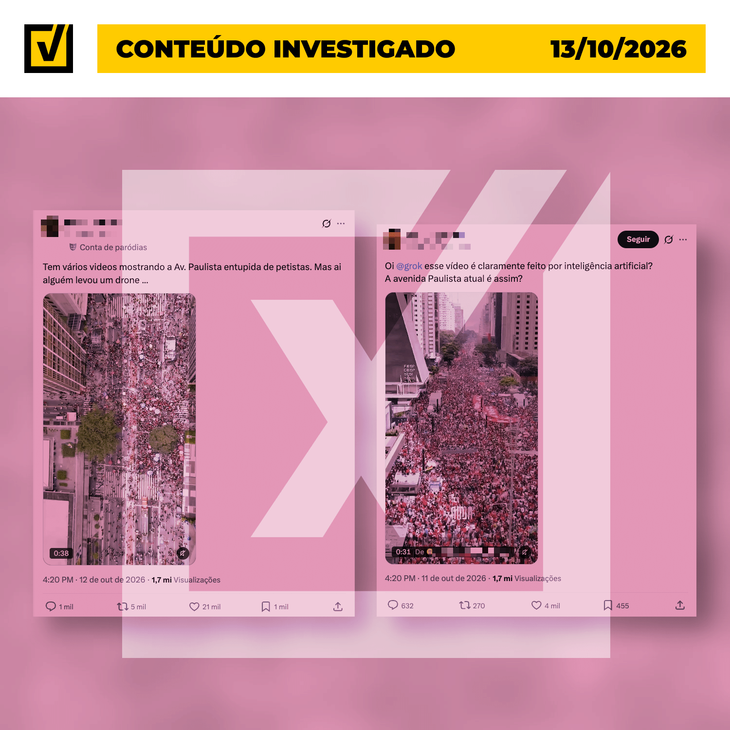 Imagens desinformativas viralizaram nas redes sociais  - undefined