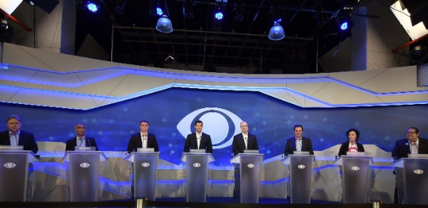 Candidatos ao governo do Rio participam de debate da Band, em 16 de agosto
