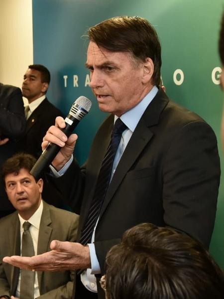 O presidente eleito, Jair Bolsonaro (PSL), durante evento em Brasília - Rafael Carvalho/Divulgação