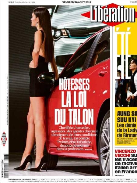 Jornal francês Libération destaca a chamada "lei do salto alto" em edição de hoje - Reprodução