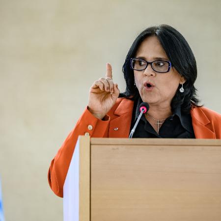 Damares Alves no Conselho de Direitos Humanos da ONU - Fabrice Coffrini / AFP