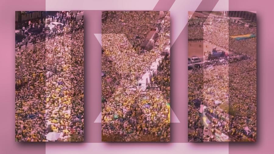 14.abr.2022 - É enganosa postagem afirmando que lançamento da campanha de Bolsonaro reuniu multidão em Brasília - Projeto Comprova