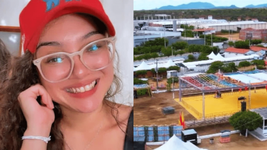 Letícia Regino, 25, morreu após receber uma descarga elétrica durante a 30ª Exposição Agropecuária, em Santa Quitéria (CE) - Reprodução/Redes Sociais