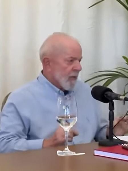 O presidente Lula em entrevista à rádio Mirante, do Maranhão
