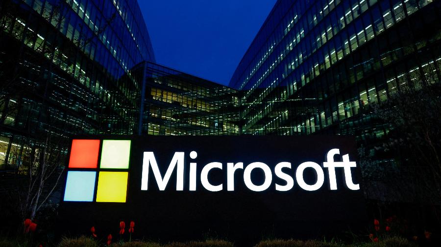 Logotipo da Microsoft em escritório da empresa próximo a Paris, na França - Gonzalo Fuentes/Reuters
