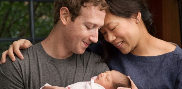 Mark Zuckerberg anunciou em dezembro o nascimento de sua primeira filha com Priscilla Chan - Reprodução/Facebook