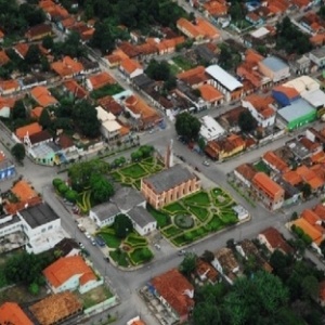 Vista aérea da cidade de Campos Belos (GO) - Prefeitura de Campos Belos