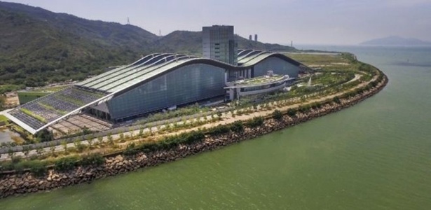 A água do spa é aquecida pelo calor do processo de incineração - INFO.GOV.HK/BBC