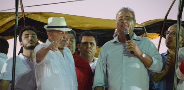 Em agosto do ano passado, Renan recebeu Lula em Alagoas