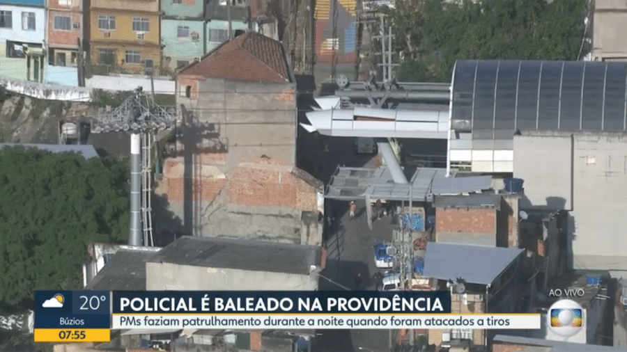 Policiamento na região do Morro da Providência foi intensificado hoje pela manhã - Reprodução/TV Globo