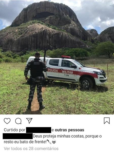 Paulo Henrique Costa é policial militar na Paraíba e estaria fazendo ?bico? como segurança do candidato a prefeito de Pedro Velho (RN), Junior Balada (DEM) - Reprodução