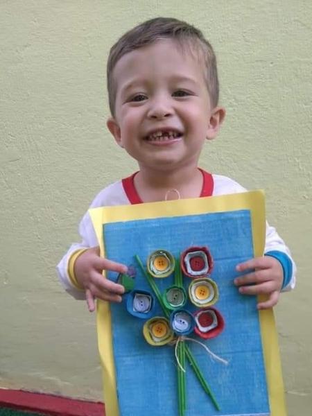 Bernardo, de 3 anos, morreu em decorrência da covid-19 - Arquivo Pessoal