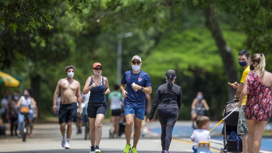 Movimentação no Parque Ibirapuera, em foto de arquivo - Danilo Verpa/Folhapress