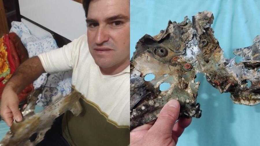 Josoé Ortiz, 39, encontrou destroços de avião que desapareceu antes mesmo dele nascer no Rio Grande do Sul - Josoé Ortiz/Arquivo Pessoal