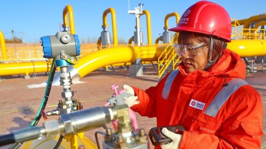 Gasoduto Power of Siberia 1 é operado pela estatal russa Gazprom e leva gás natural da Rússia até a China - Getty Images