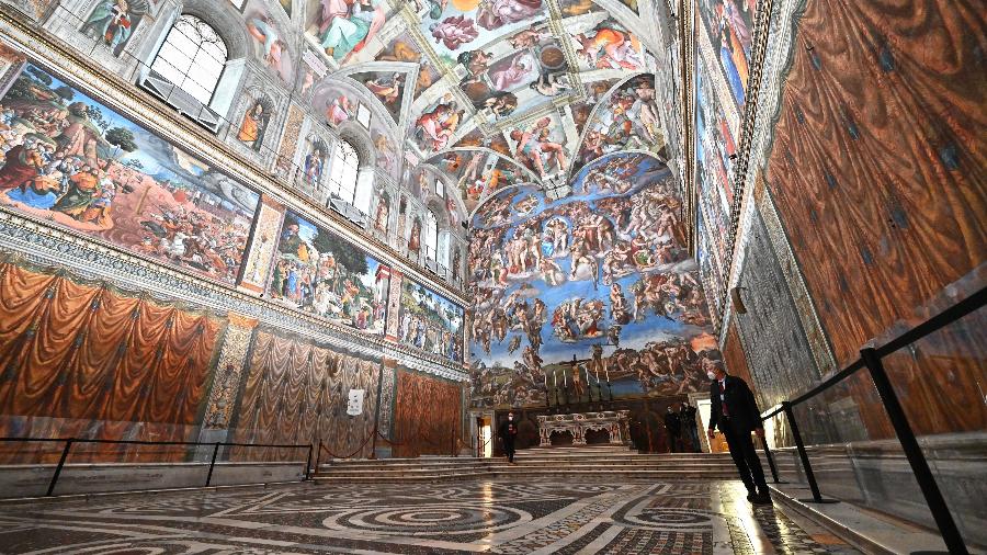 CONCLAVE - Capela Sistina, no Vaticano, onde eleição do novo papa acontece CONCLAVE - Capela Sistina, no Vaticano, onde eleição do novo papa acontece