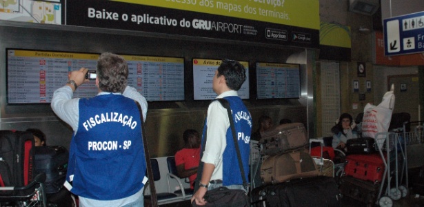 Fiscalização do Procon-SP incluiu o aeroporto de Guarulhos - Simone Andrade/Procon-SP